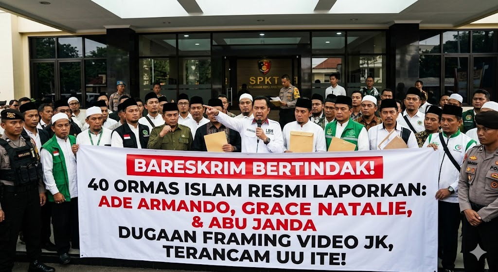 Polri Jadi Benteng Persatuan: 40 Ormas Islam Resmi Laporkan Dugaan Ujaran Kebencian Ade Armando Cs!
