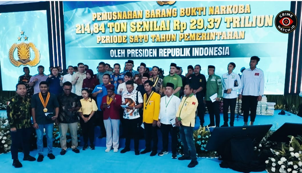 Elemen Pemuda dan Masyarakat Deklarasi Perangi Narkoba Untuk Generasi Emas Indonesia.