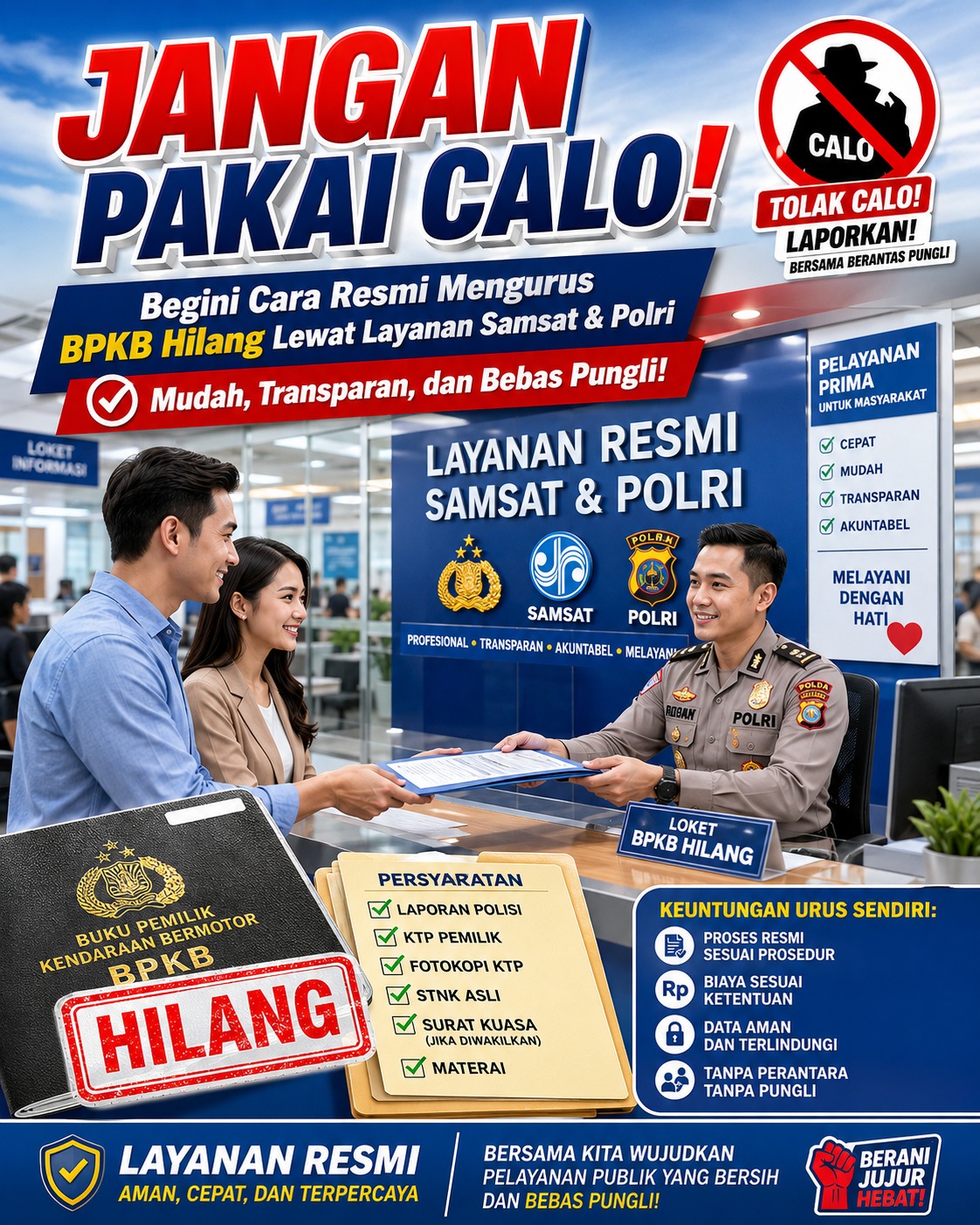 Cara Resmi Mengurus BPKB Hilang Lewat Layanan Samsat & Polri: Mudah, Transparan, dan Bebas Pungli!