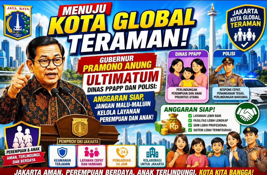 Gubernur Pramono Anung Ultimatum Dinas PPAPP dan Polisi: Anggaran Siap, Jangan Malu-maluin Kelola Layanan Perempuan dan Anak!