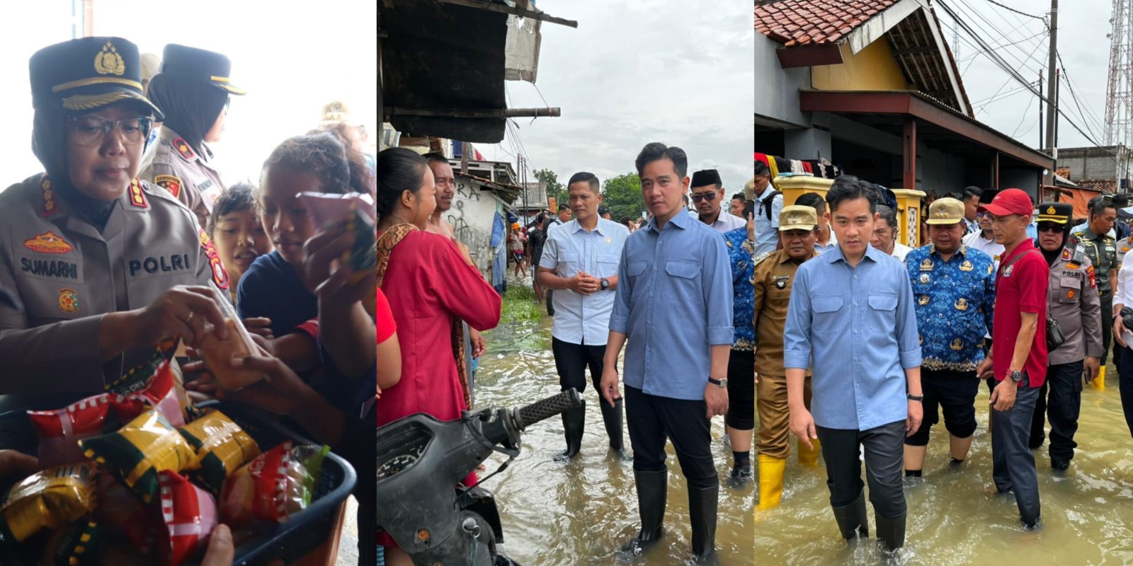 Pengungsi Banjir Bekasi Dikunjungi Wapres, Polri Pastikan Seluruh Warga Terlayani Maksimal.
