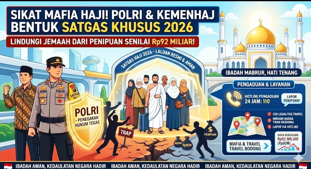 Waspada Penipuan Haji 2026! Polri Resmi Luncurkan Satgas & Jalur Pengaduan Cepat Bagi Jemaah!