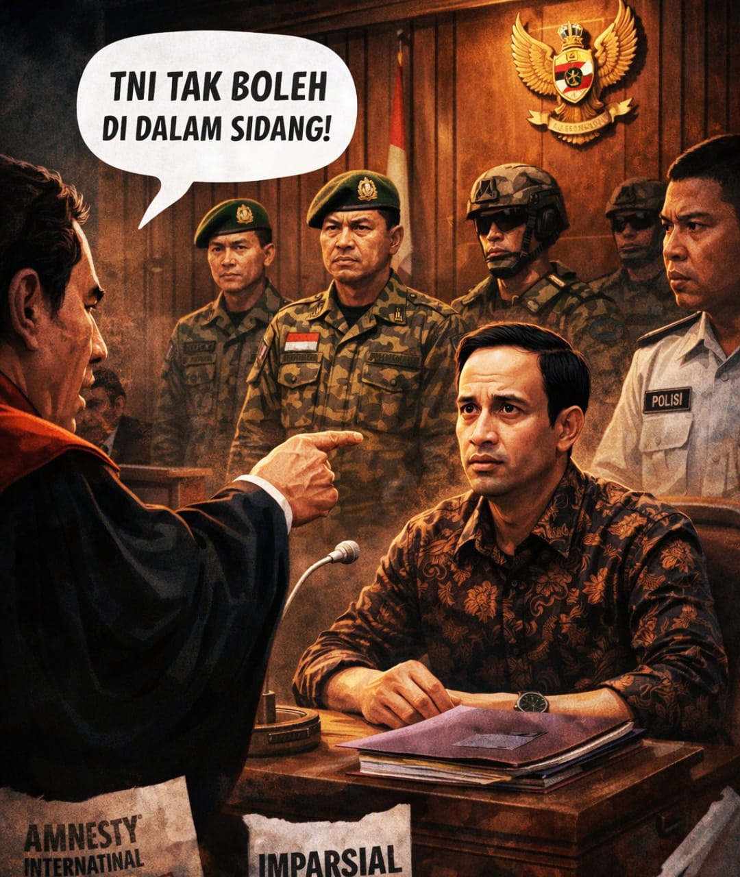 Sidang Nadiem Makarim Disorot: Kehadiran TNI di Ruang Pengadilan Picu Teguran Hakim