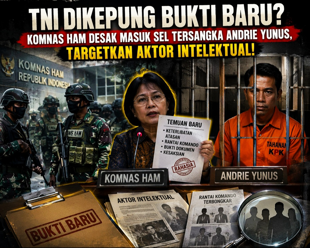 Peradilan Militer Terancam Jebol! Komnas HAM Kantongi Bukti Pelaku Lain, Kasus Andrie Yunus Bakal Diseret ke Jalur Sipil?