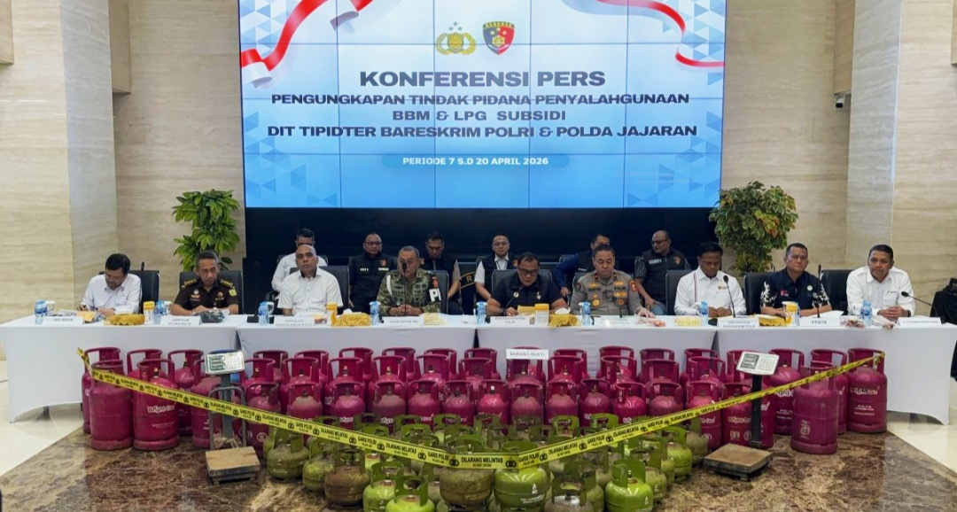 Update Kriminal Mabes Polri: Sita 400 Ribu Liter Solar Ilegal dan Belasan Ribu Tabung LPG.