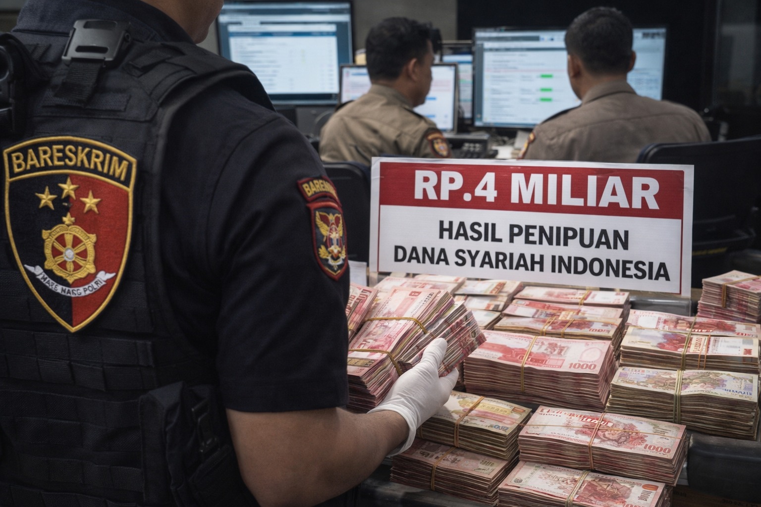 Bareskrim Polri Sita Rp4 Miliar dari 41 Rekening, Dugaan Penipuan Dana Syariah Indonesia Terbongkar
