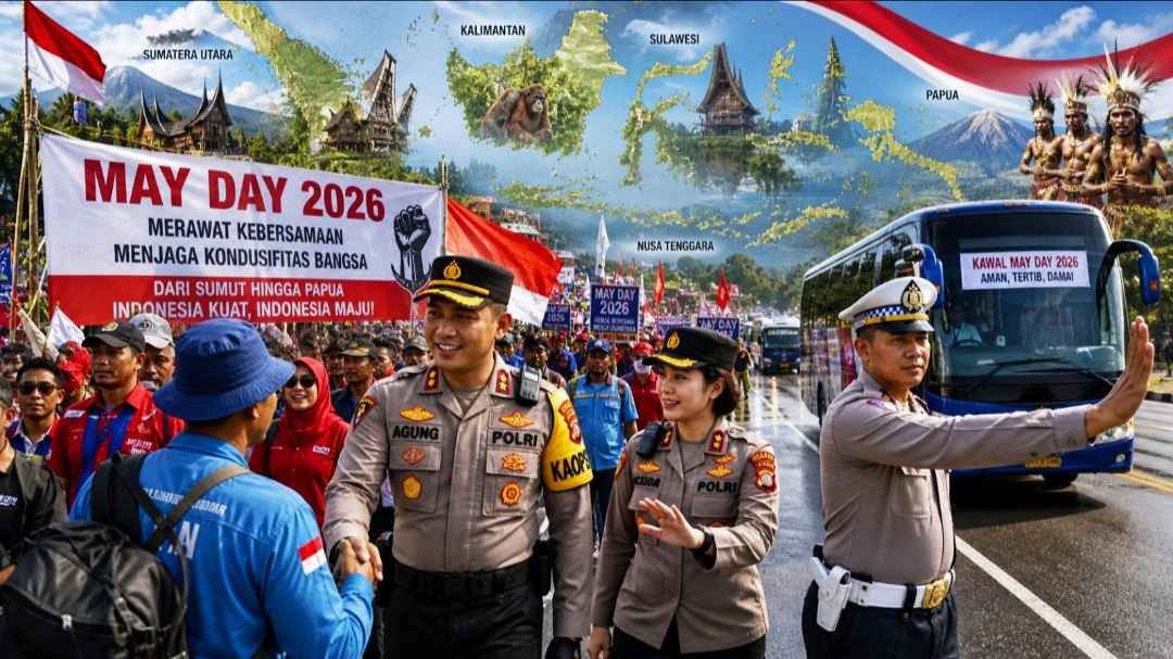 Polri Sukses Kawal May Day 2026: Komitmen Pelayanan Humanis Ciptakan Kondusifitas Nasional dari Sumut hingga Papua