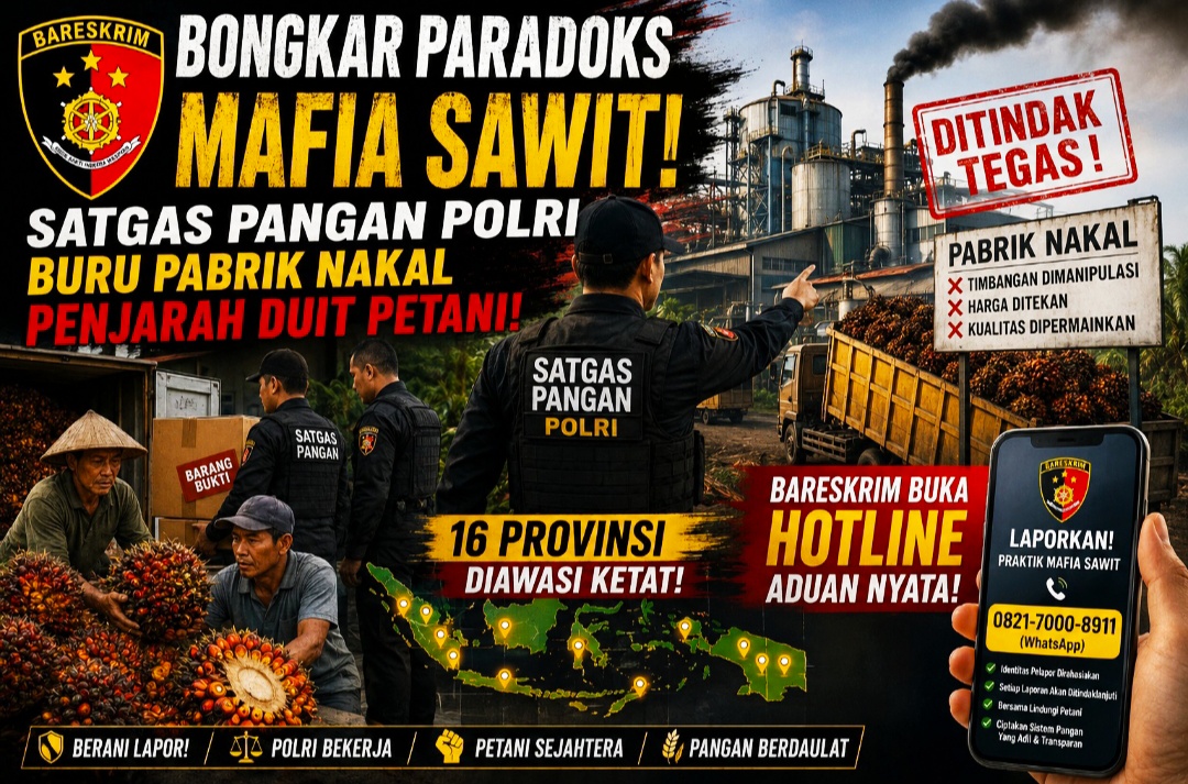 Satgas Pangan Polri Buru Pabrik Nakal Penjarah Duit Petani: 16 Provinsi Diawasi Ketat, Bareskrim Buka Hotline Aduan Nyata!