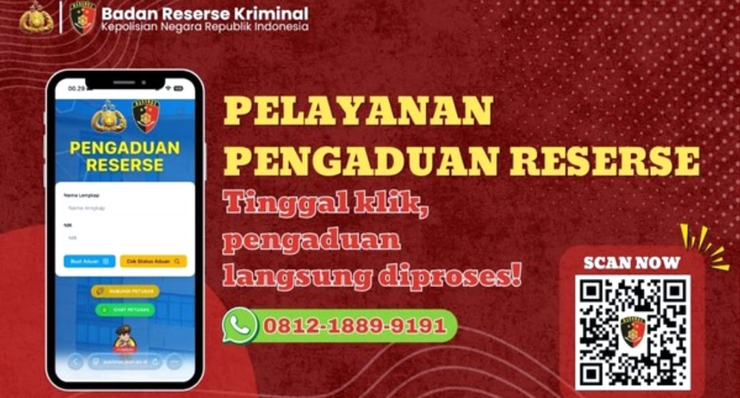 Pengaduan Tak Lagi Berlarut, Aplikasi Reserse Janjikan Proses Cepat, Singkat, dan Terukur