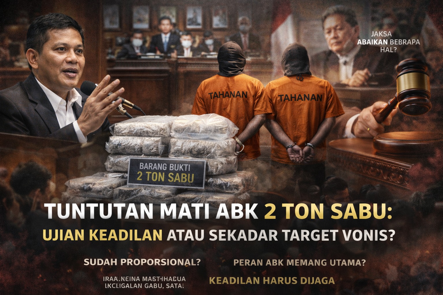 Kontroversi Tuntutan Mati ABK "SABU" Batam, Ujian Integritas Penegakan Hukum ?