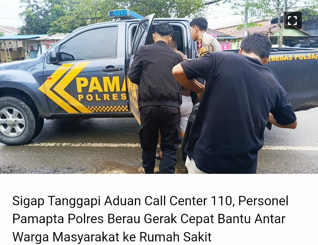 Telepon 110 yang Menyelamatkan Nyawa: Respons Cepat Polisi Kutai Timur Antar Warga Sakit ke Rumah Sakit