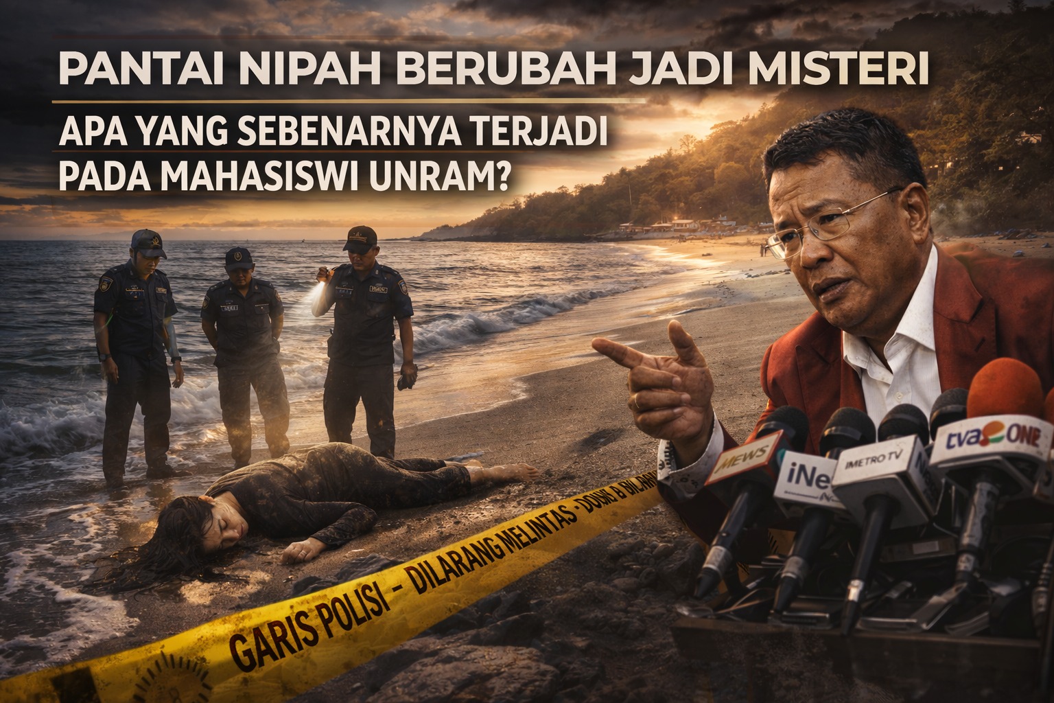 Kronologi Retak, Logika Dipertanyakan ?: Misteri Mahasiswi Unram di Pantai Nipah