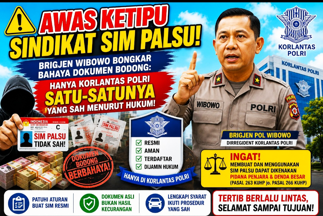 Awas Ketipu Sindikat SIM Palsu! Brigjen Wibowo Bongkar Bahaya Dokumen Bodong.