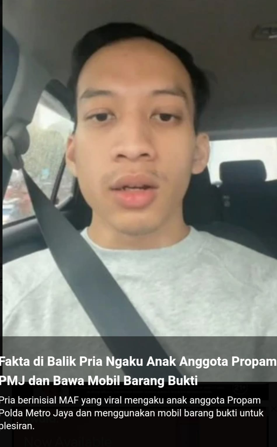 Fakta Terbaru Pria Ngaku Anak Anggota Propam PMJ dan Bawa Mobil Barang Bukti — Polri Tegaskan Tak Ada Privilege, Semua Diproses Tuntas