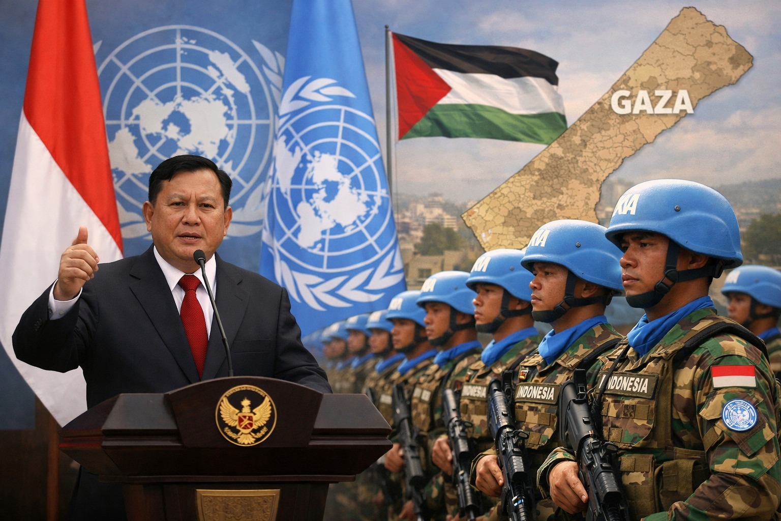 Dari Diplomasi ke Aksi Nyata, Indonesia Siap Turun di Misi Perdamaian Gaza