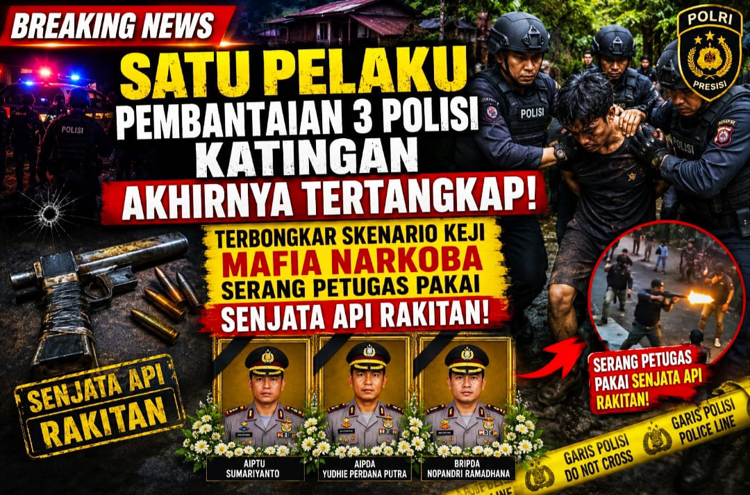 Satu Pelaku Pembantaian 3 Polisi Katingan Akhirnya Tertangkap!