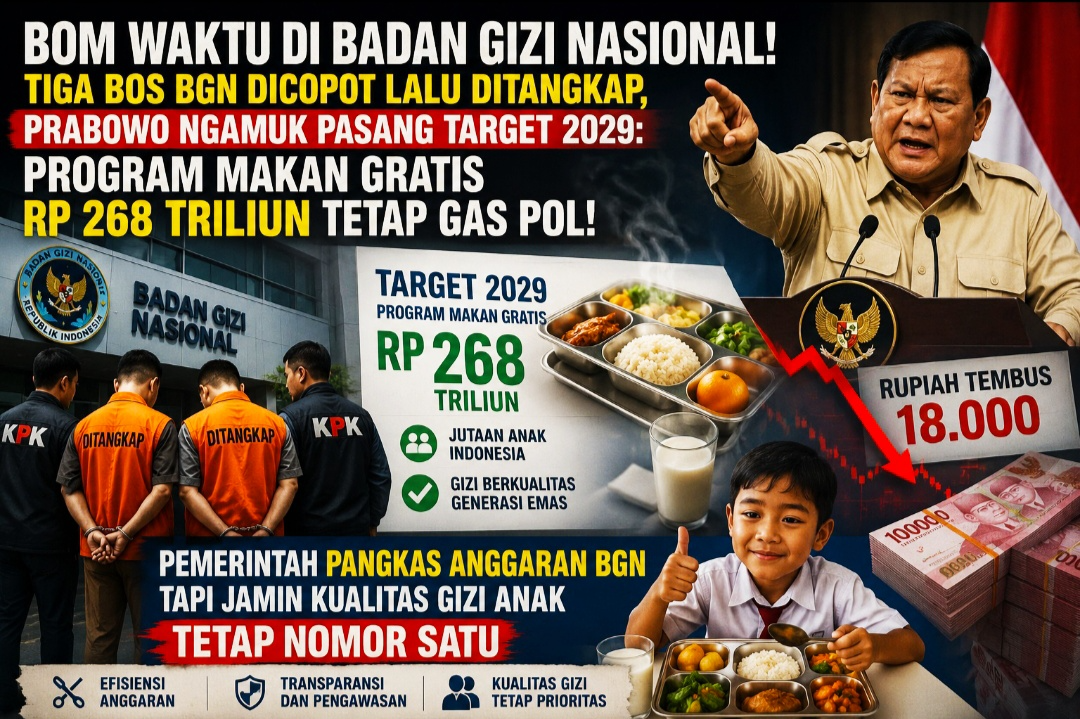Gurita Korupsi Makan Siang Gratis Terbongkar, Jenderal TNI dan Eks Petinggi BPKP Ambil Alih BGN.