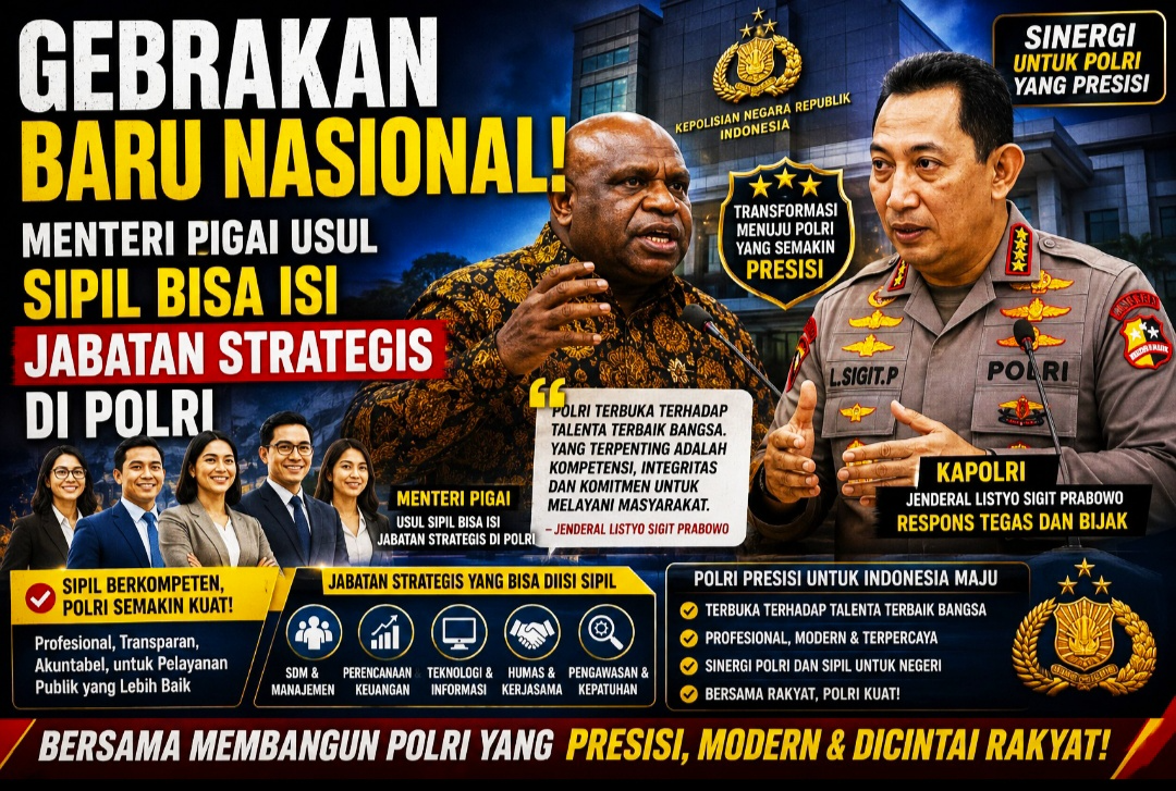 Menteri Pigai Usul Sipil Bisa Isi Jabatan Strategis di Polri, Kapolri Jenderal Listyo Sigit Langsung Respons Tegas dan Bijak!