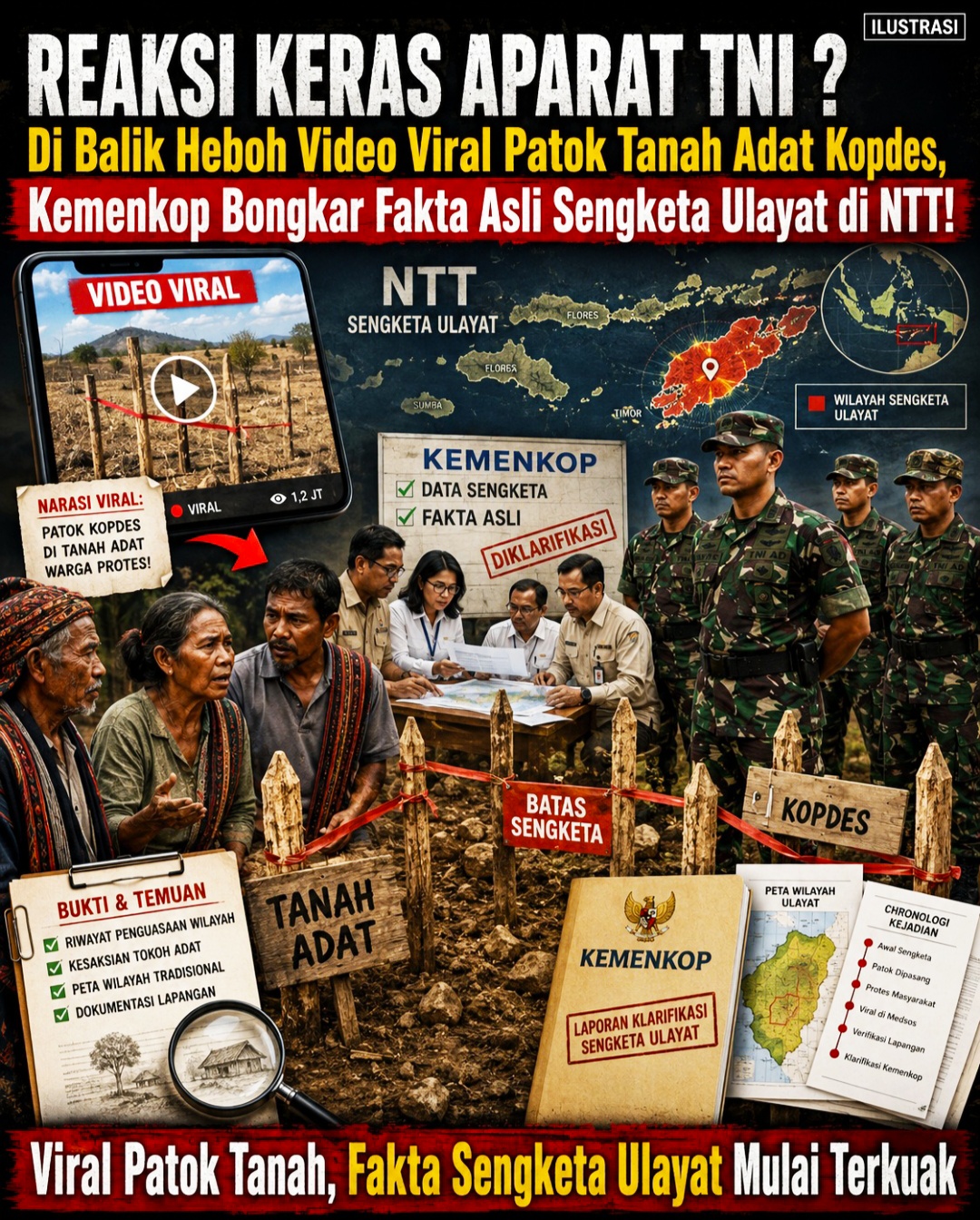 Di Balik Heboh Video Viral Patok Tanah Adat Kopdes, Kemenkop Bongkar Fakta Asli Sengketa Ulayat di NTT!