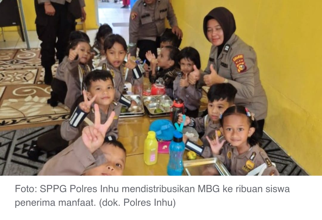 SPPG Polres Inhu Banjiri 1.495 Siswa dengan MBG Berkualitas! Distribusi Ketat, Aman, dan Tepat Sasaran.