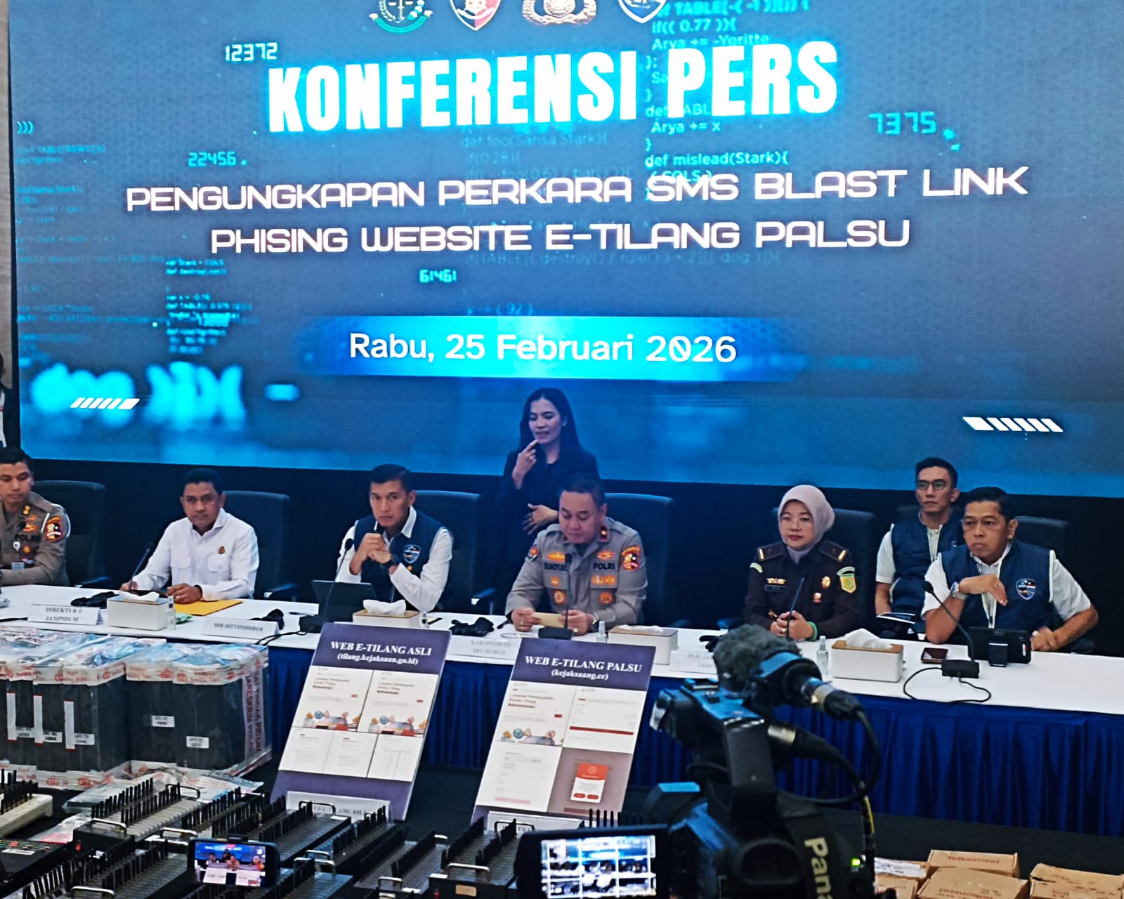 Sindikat E-Tilang Palsu Lintas Negara Dibongkar, 5 Tersangka Ditangkap — Simbox, 356 SIMcard & Aliran Dana Kripto Disita.
