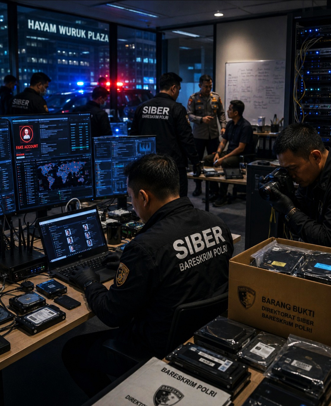 Siasat Licik Kamuflase Kantor IT Di Hayam Wuruk Plaza, Dibongkar Siber Bareskrim Polri!