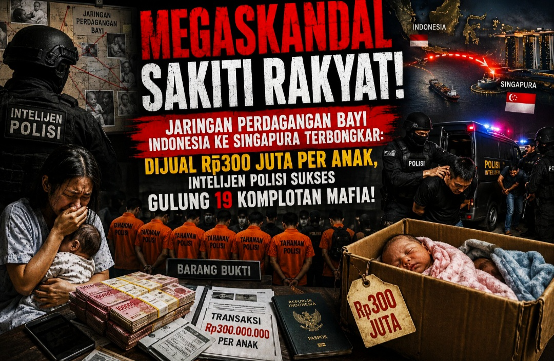 Jaringan Perdagangan Bayi Indonesia ke Singapura Terbongkar: Dijual Rp300 Juta Per Anak