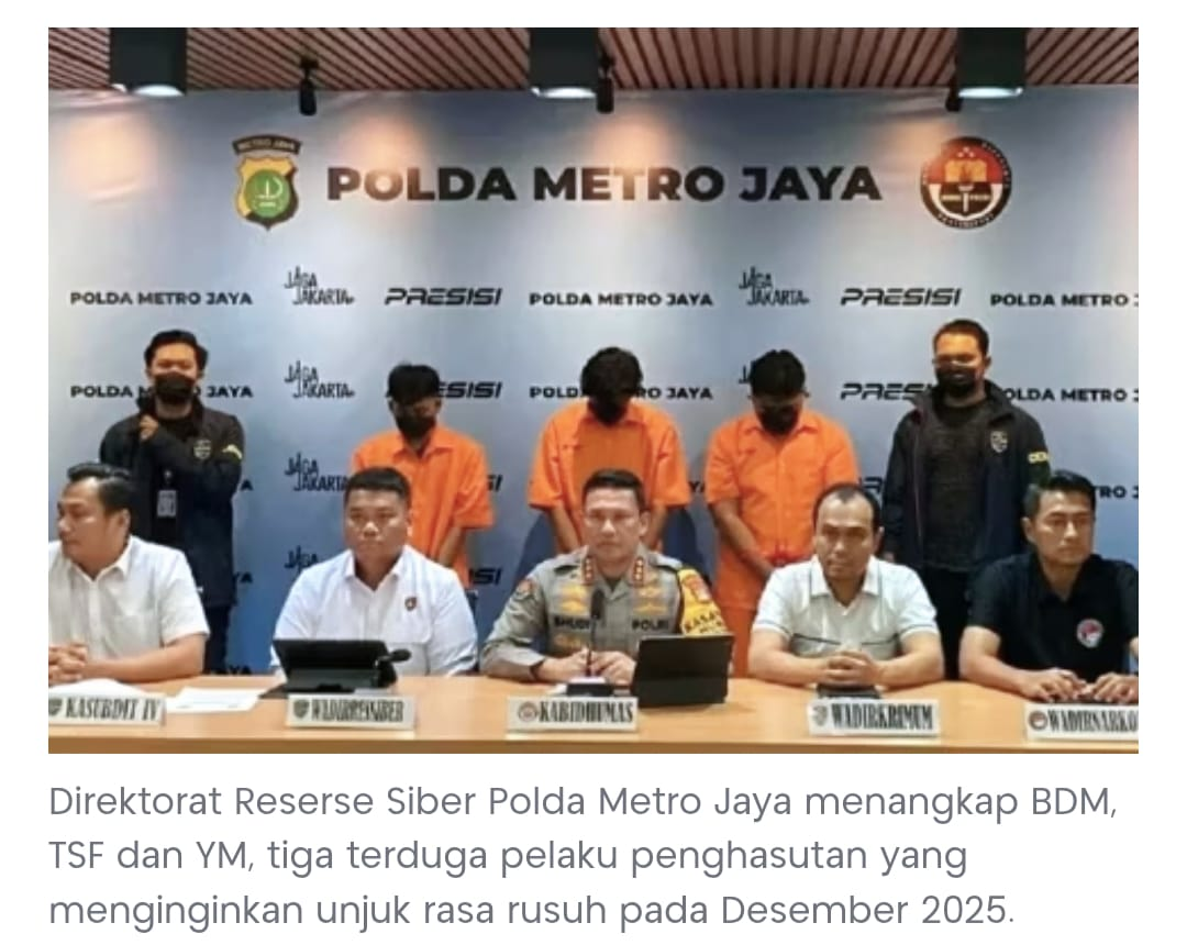 Terkuak! 3 Pemuda Perencana Aksi Rusuh Jakarta Ditangkap: Dari Konten Teror, Bom Molotov, hingga Motif Gelap yang Diburu Polisi