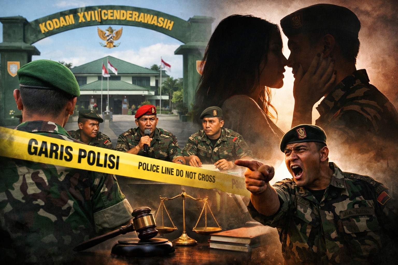 Heboh Skandal Perselingkuhan Istri Prajurit Libatkan 13 Oknum TNI, Kodam XVII Bersuara