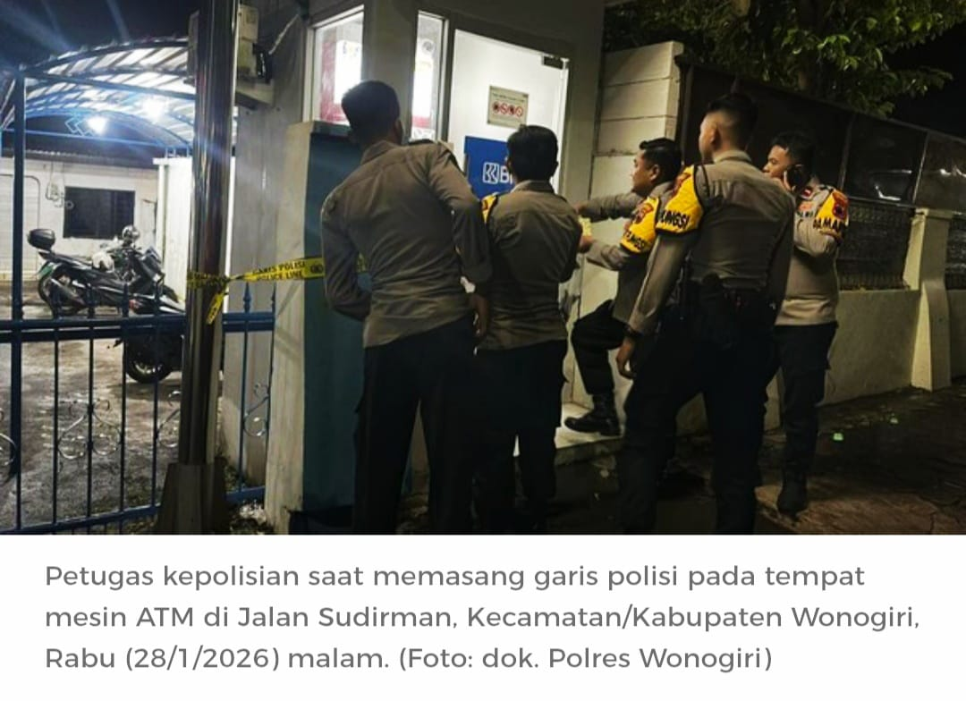 Bikin Geleng Kepala! Pria Wonogiri Nekat Congkel ATM di Depan Kantor Polisi, Aksi Nekat Berujung Penangkapan