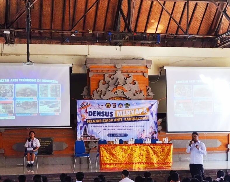 Cegah Ekstremisme Sejak Dini, Densus 88 Antiteror Polri Edukasi 70 SLTA di Provinsi Bali.