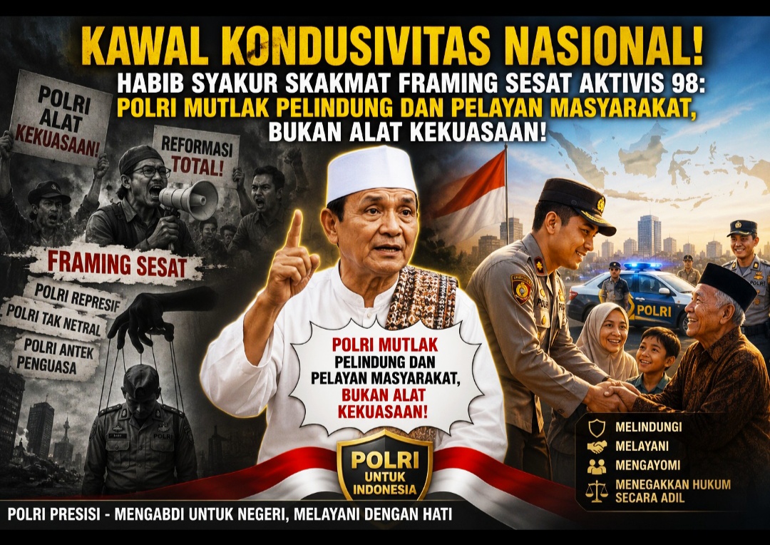 Habib Syakur Skakmat Framing Sesat Aktivis 98: Polri Mutlak Pelindung dan Pelayan Masyarakat, Bukan Alat Kekuasaan!