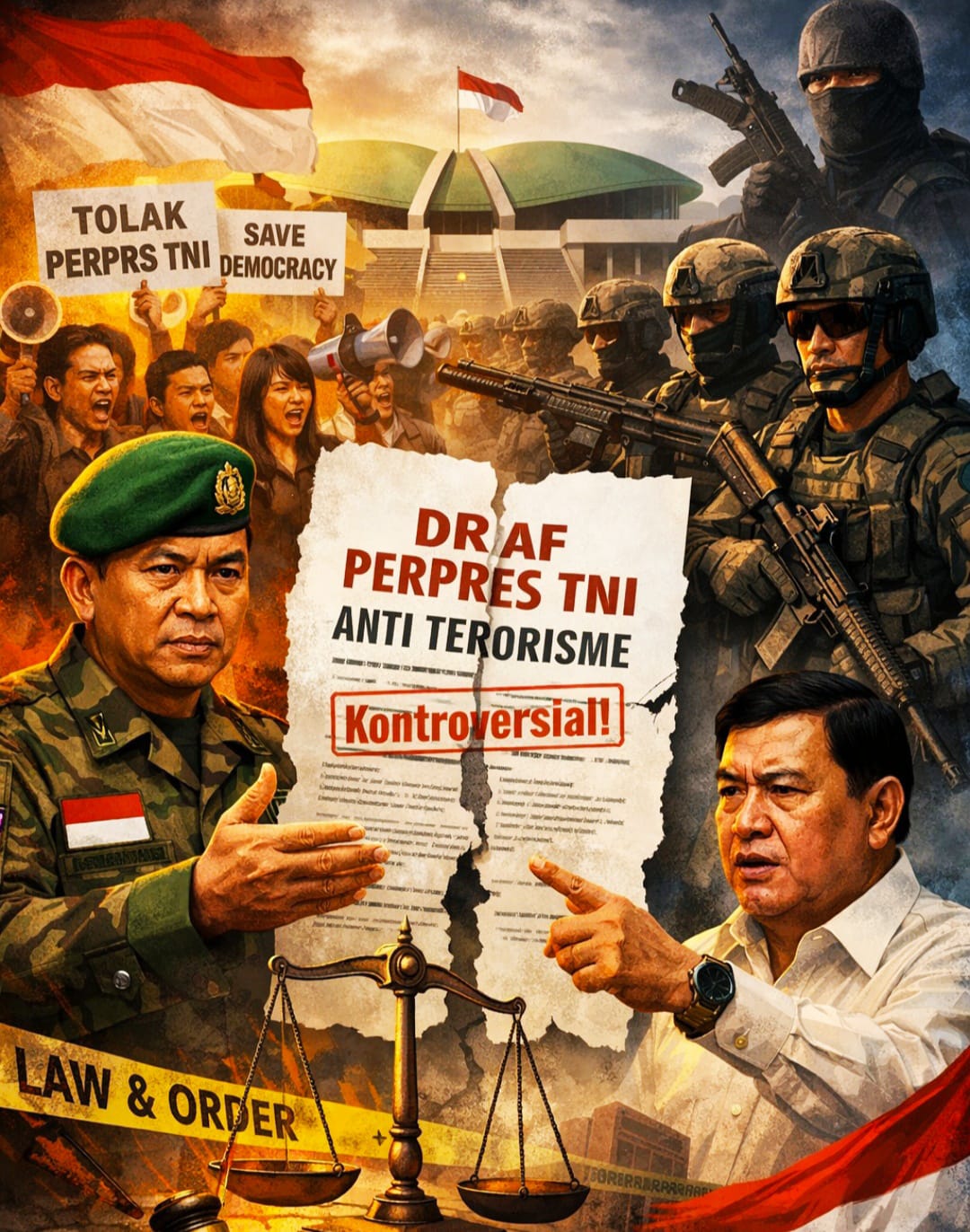 Geger! Kemhan Bantah Klaim ‘Tunggal’ dalam Perpres TNI Tangani Terorisme — Ini Faktanya!