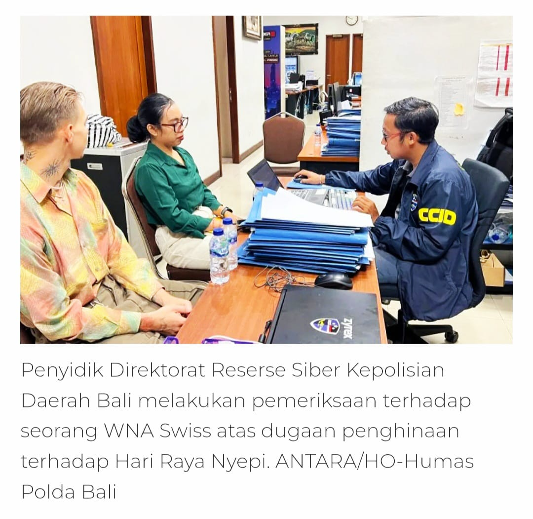 Tak Hormati Tradisi Bali, WNA Swiss Berakhir di Tahanan!
