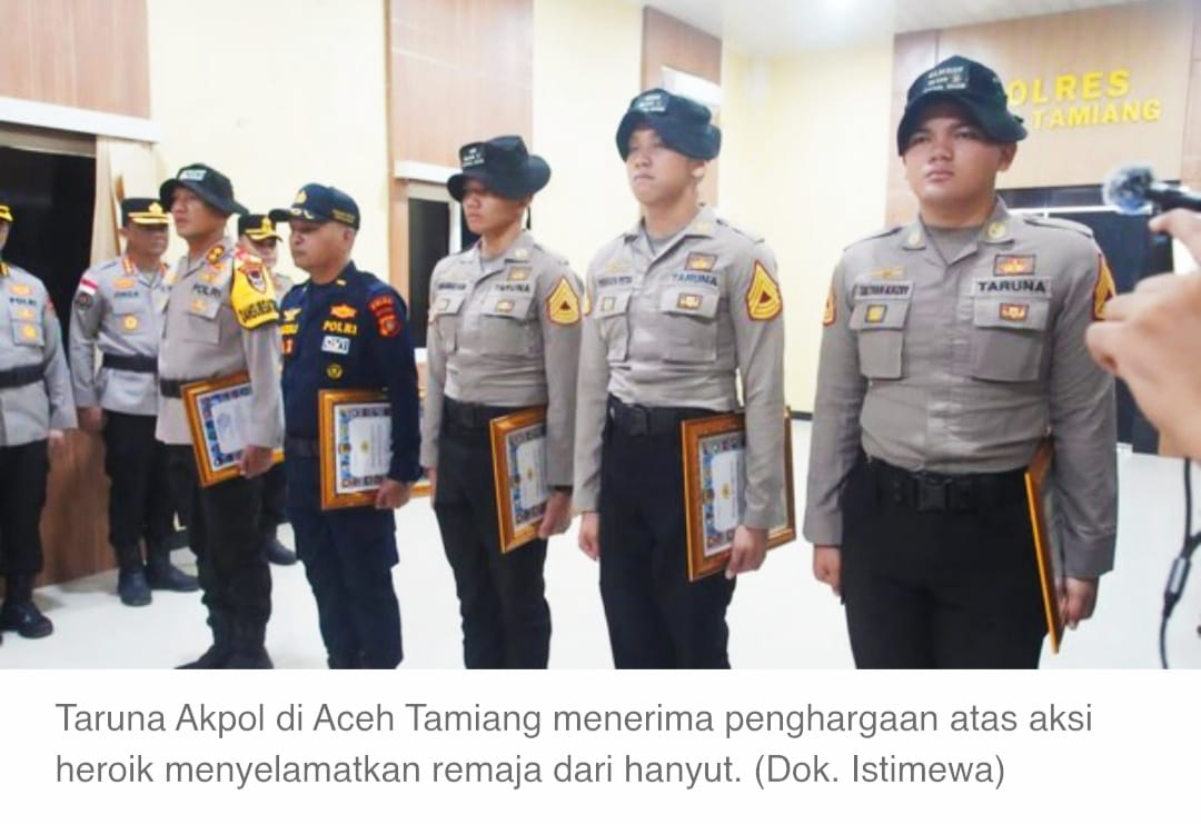 Taruna Akpol Selamatkan Remaja Hanyut di Aceh Tamiang: Aksi Sunyi yang Berujung Penghargaan