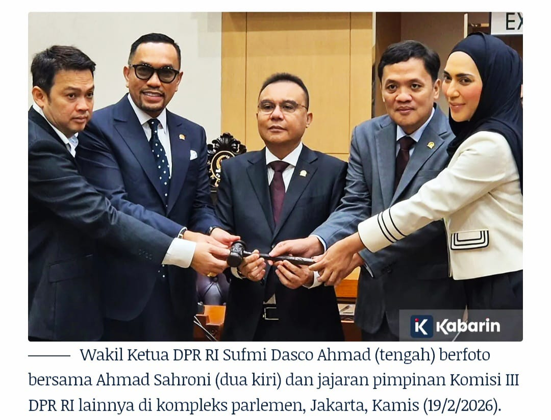 Comeback di Senayan! Sahroni Duduk Lagi di Kursi Wakil Ketua Komisi III