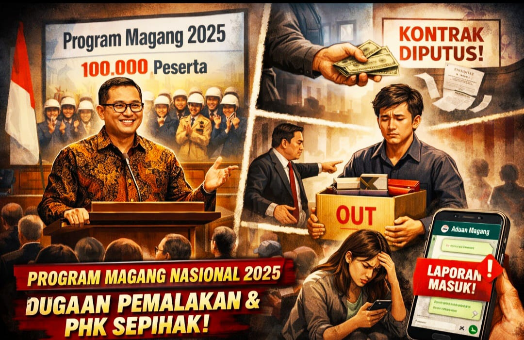 100 Ribu Peserta Dipamerkan ke DPR, Tapi Aduan Menggunung: Program Magang Nasional 2025 Diguncang Dugaan Pemalakan dan PHK Sepihak