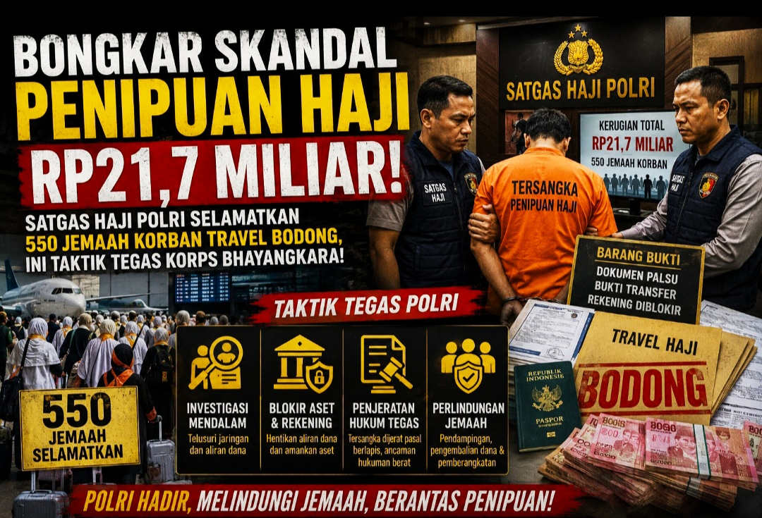 Satgas Haji Polri Selamatkan 550 Jemaah Korban Travel Bodong, Ini Taktik Tegas Korps Bhayangkara!