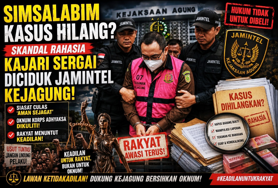 OPINI : Skandal Rahasia Kajari Sergai Diciduk Jamintel Kejagung, Siasat Culas 'Aman Sejagat'