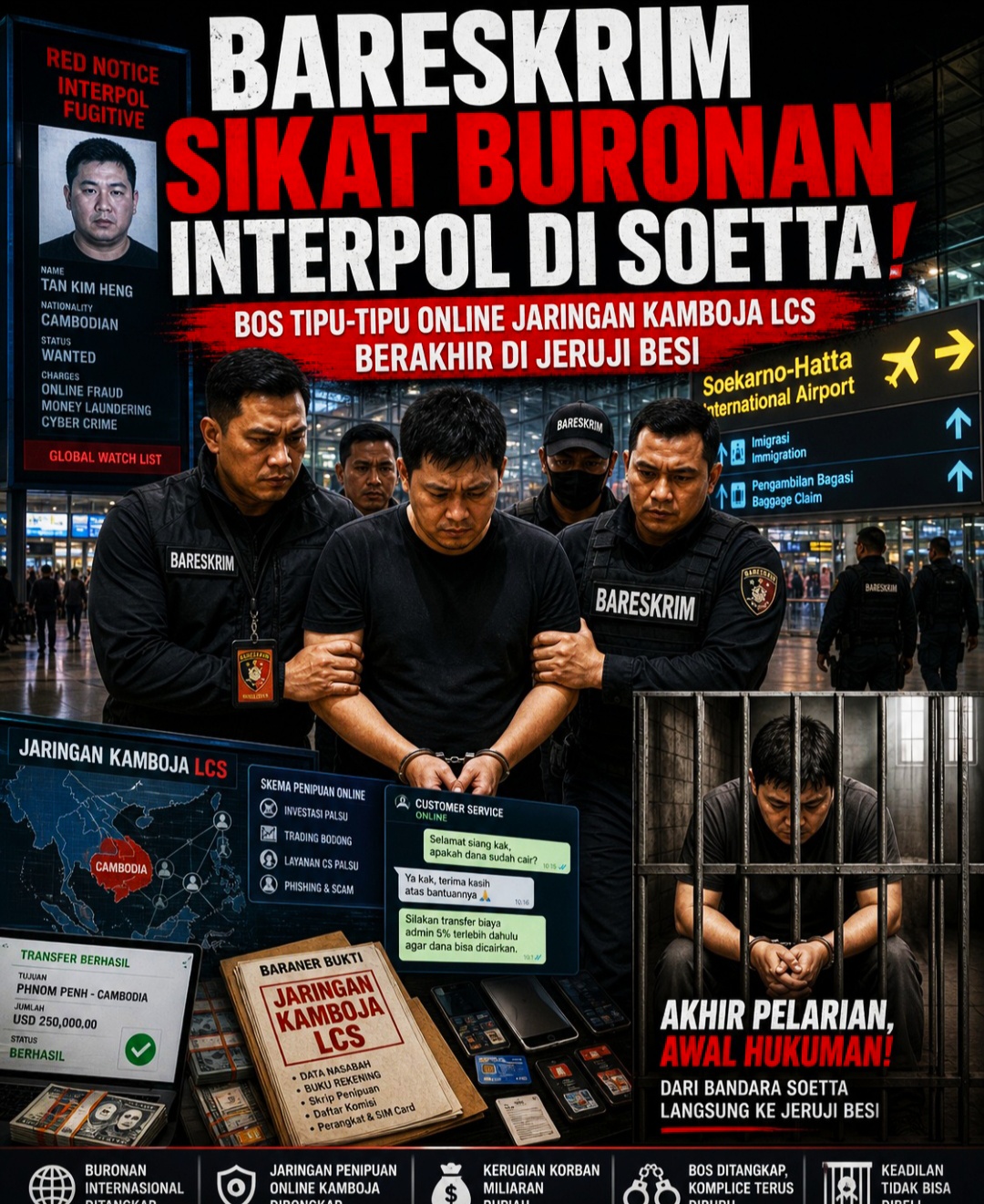 Polri Bongkar Kedok 'Abbishopee': Bos Penipuan Online Lintas Negara LCS Berhasil Ditangkap.
