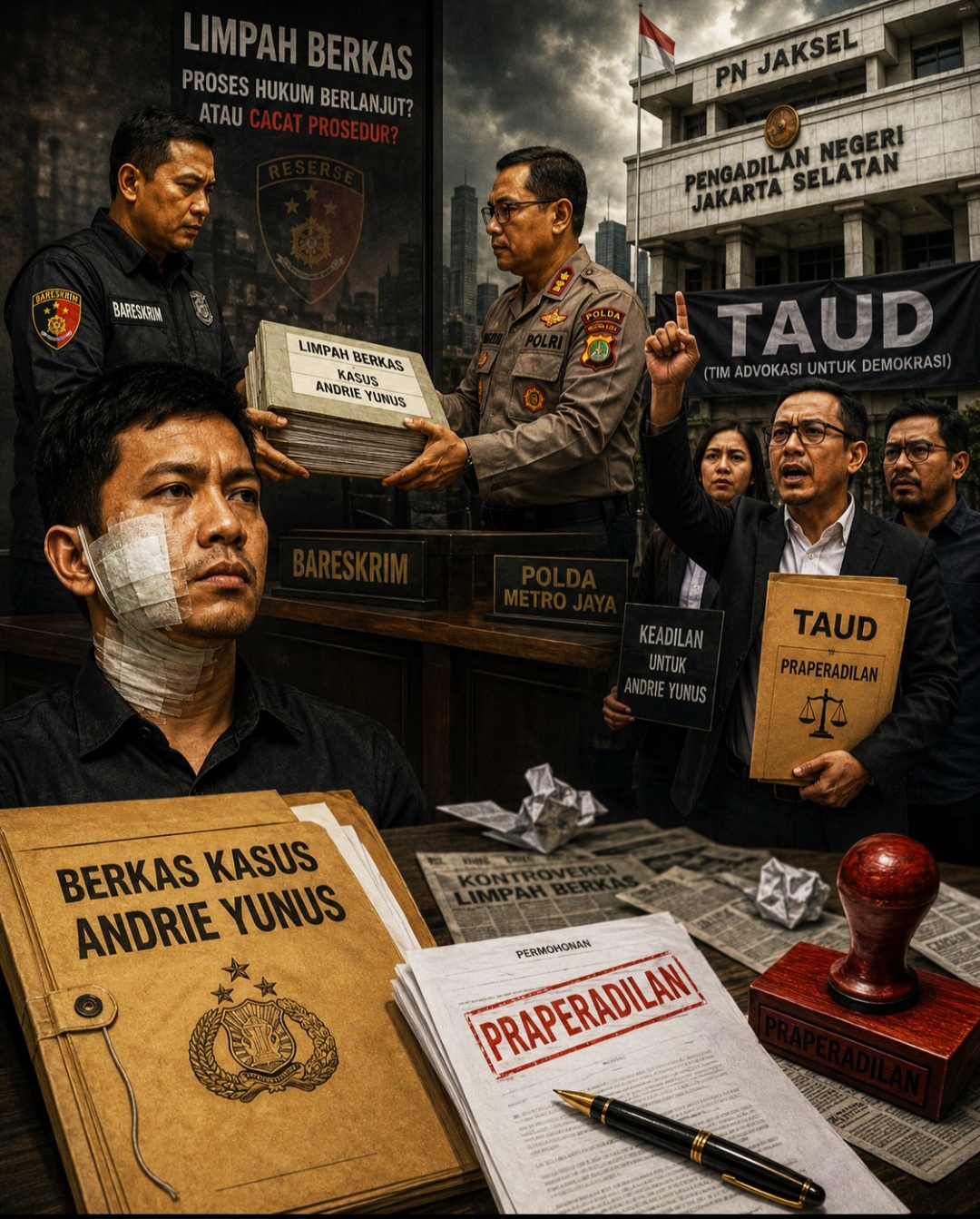 Bareskrim Limpahkan Berkas ke Polda Metro Jaya, TAUD Langsung Serang Lewat Praperadilan di PN Jaksel!