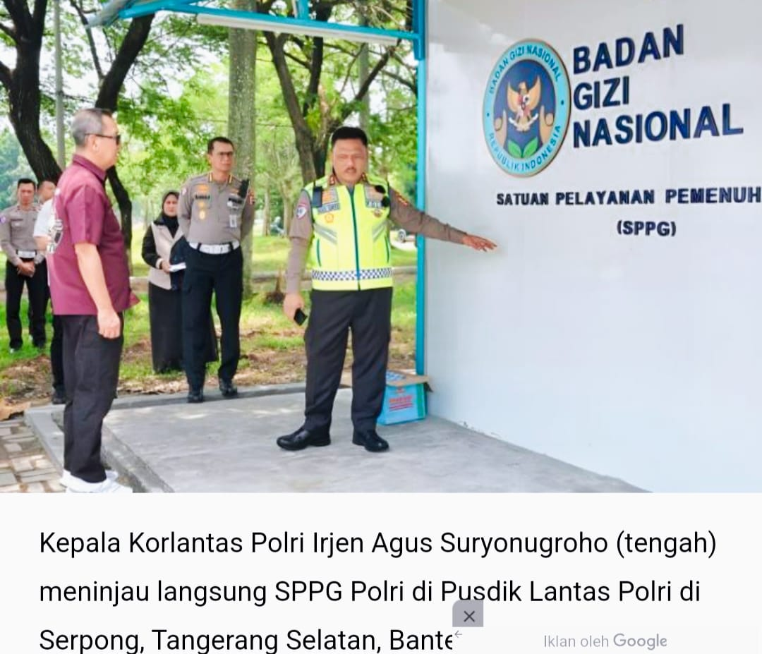 Kakorlantas Tinjau SPPG di Pusdik Lantas: Pastikan Teori dan Praktik Sejalan.
