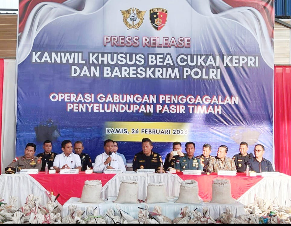 16 Ton Pasir Timah Rp32 Miliar Gagal Diselundupkan ke Malaysia: Operasi Senyap Bea Cukai Kepri & Bareskrim Bongkar Jalur Hitam dari Bangka