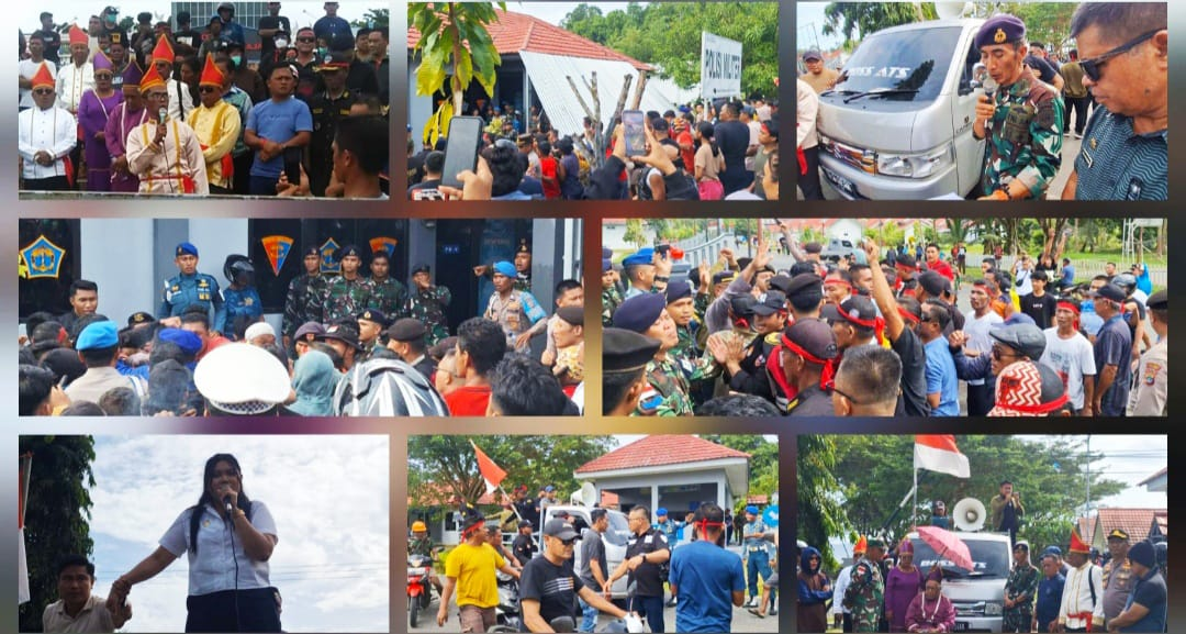 Amarah Warga Meledak! Markas TNI AL Talaud Didemo Usai Dugaan Pesta Miras dan Pengeroyokan Guru, 5 Prajurit Ditahan