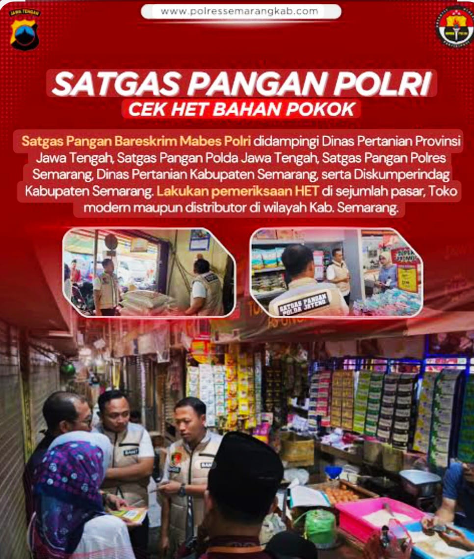 Jelang Ramadan, Satgas Saber Pangan Diminta Bertindak Tanpa Ragu
