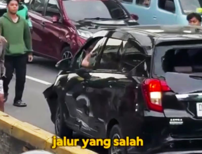 TERBONGKAR! Pengemudi Ugal-ugalan Lawan Arah di Jakpus Ternyata Pakai Pelat Nomor Palsu, Polisi Ungkap Fakta Mengejutkan