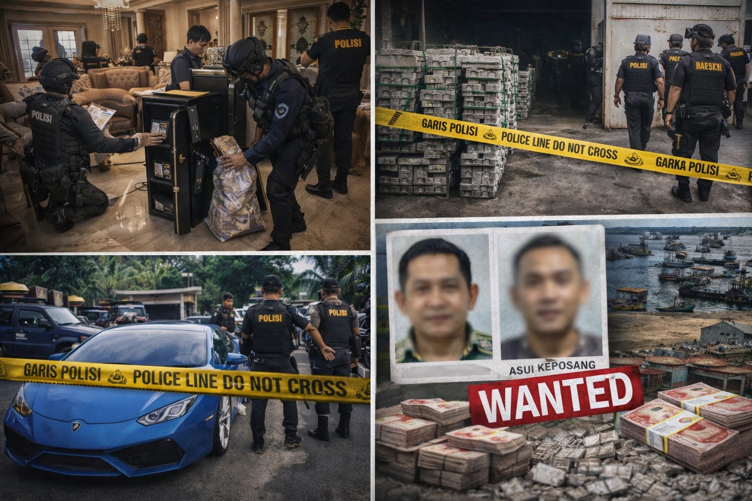 Drama 3 Hari di Toboali: 2 Tersangka Baru, Gudang & Mobil Mewah Disegel, Bos Timah Asui Keposang Diburu Bareskrim