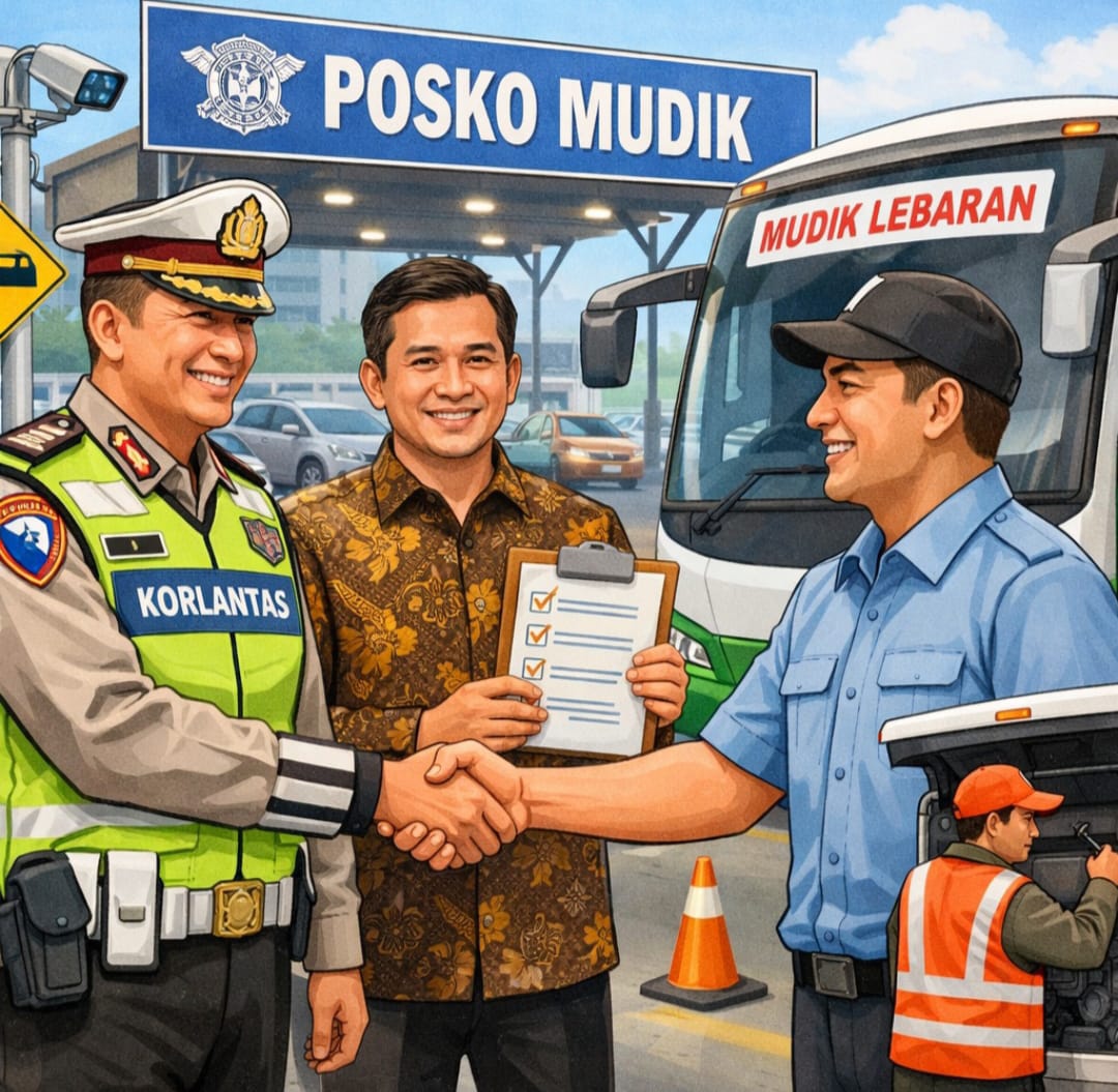 Mudik Aman 2026, Korlantas Gandeng Pengusaha dan Sopir Jaga Keselamatan