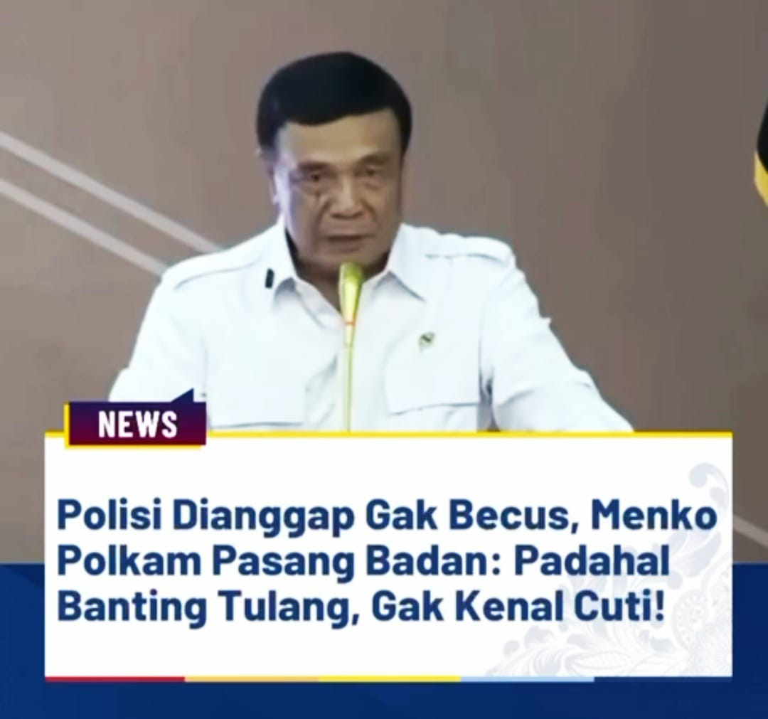 Viral! Menko Polkam Minta Publik Objektif Menilai Polri