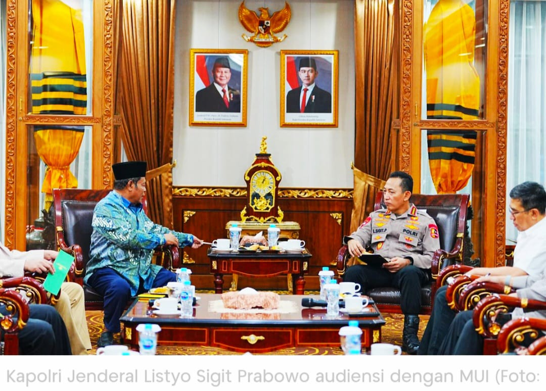 Audiensi Bareng MUI, Kapolri Tekankan Sinergi Umat–Negara demi NKRI dan Indonesia Emas